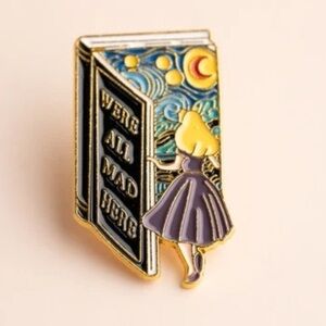 NEW Alice in Wonderland Enamel Pin